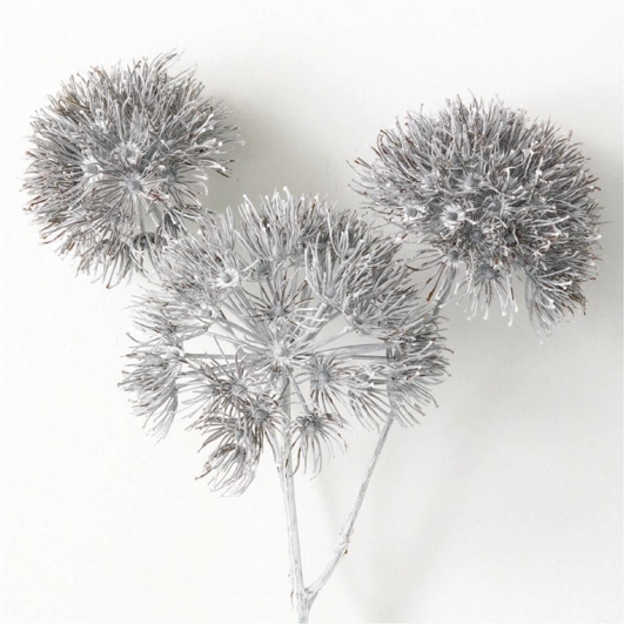Sullivan's Allium Stem, White Faux Floral Stem for Crafting, Weddings, Home and Holiday Decoration, 31.5 Inch